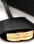 Caviar Quilted Medium CC Filigree Vanity Case Black