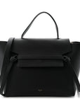 Grained Calfskin Mini Belt Bag Black