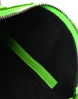 Extra Supple Calfskin Crocodile Embossed Le Cagole Shoulder Bag XS Acid Green
