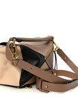 Calfskin Small Puzzle Bag Sand Hazelnut Ash