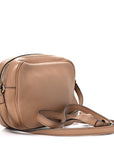 Pebbled Calfskin Small Soho Disco Bag Rose Beige
