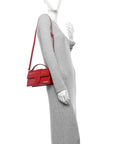 Glazed Calfskin Le Grand Bambino Red