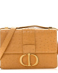Ostrich 30 Montaigne Flap Bag Brown