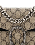 GG Supreme Monogram Mini Dionysus Shoulder Bag Black