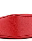 Pebbled Calfskin Small Soho Disco Bag Tabasco Red