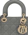 Lambskin Cannage Small My ABCD1OR Lady D1OR Grey