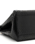 Snakeskin Nappa Mini Peekaboo Iconic Satchel Black