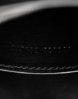 Calfskin Matelasse Monochrome Small GG Marmont Chain Shoulder Bag Black