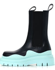 Calfskin Womens The Tire Chelsea Boots 39 Black Flannel