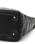 Lambskin Cannage Large Lady D1OR Black