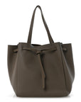 Soft Grained Calfskin Small Belt Cabas Phantom Taupe