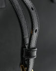 Saffiano Small Galleria Double Zip Tote Black