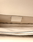 Textured Calfskin Crystal Small Dionysus Shoulder Bag Mystic White