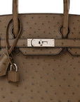 Ostrich Birkin 30 Mousse