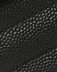 Grain De Poudre Matelasse Chevron Monogram Envelope Chain Wallet Black