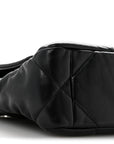 Lambskin Quilted Medium CHNL 19 Flap Black