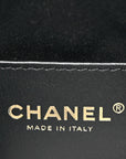 Washed Denim Quilted Mini CHNL 25 Handbag Black