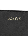 Shiny Calfskin Medium Puzzle Fold Tote Black