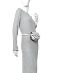 Calfskin Mini Gate Belt Bag Kaolin
