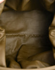 Smooth Butter Calf The Pouch Oversized Clutch Kaki Fondent