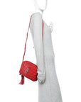 Calfskin Matelasse Monogram Lou Camera Bag Rouge Eros