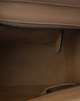 Drummed Calfskin Micro Luggage Dune
