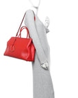 Vitello Elite Flamingo Regular 2Jours Tote Rosso Fiamma