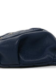 Caviar Quilted Filigree Waist Bag Blue