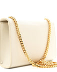 Grain De Poudre Small Monogram Kate Satchel Crema Soft