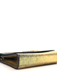 Metallic Calfskin Small Classic Monogram Kate Tassel Satchel Gold