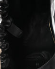 Calfskin XL Squeeze Cord Bag Black