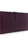 Shiny Alligator Bearn Wallet Amethyst