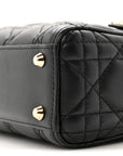 Lambskin Cannage Mini Lady D1OR Black