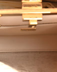 Nappa Interlace Mini Peekaboo Iconic Satchel Camelia