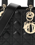 Lambskin Cannage Small My ABCD1OR Lady D1OR Black