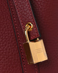 Taurillon Clemence Picotin Lock 18 PM Rouge H