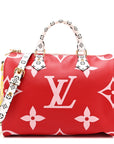 Monogram Giant Speedy Bandouliere 30 Rouge