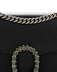 Pebbled Calfskin Small Dionysus Shoulder Bag Black