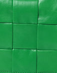 Paper Calfskin Maxi Intrecciato Small Cassette Crossbody Bag Grass