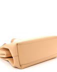 Calfskin Medium The Point Triangle Bag Almond