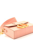 Snakeskin 30 Montaigne Box Bag Rose Clair