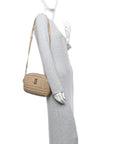 Lambskin Quilted Small Lola Camera Bag Oat Beige