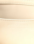 Nappa Intrecciato Knot Lock Top Handle Crossbody Bag Sea Salt