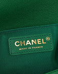 Caviar Quilted Small Boy Flap Green