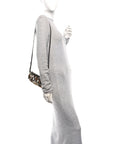 Calf Hair Leopard Print Phone Baguette Moro