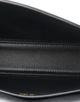 Shiny Calfskin Triomphe Shoulder Bag Black