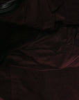 Coated Canvas Quilted Large Garment Travel Bag Black