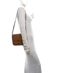 Box Calfskin Medium Classic Box Flap Bag Camel