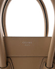 Drummed Calfskin Mini Luggage Dune