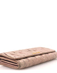 Nappa Lux Matelasse Flap Wallet Mughetto